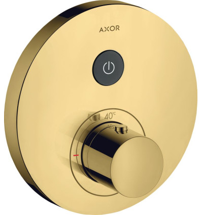 Bateria termostatyczna do 1 odbiornika, okrągła, podtynkowa Złoty Optyczny Polerowany AXOR ShowerSelect Axor (36722990)