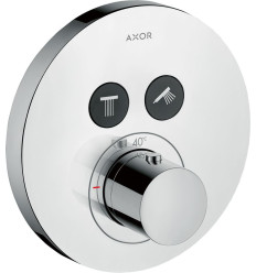 Bateria termostatyczna do 2 odbiorników, okrągła, podtynkowa Chrom AXOR ShowerSolutions Axor (36723000)
