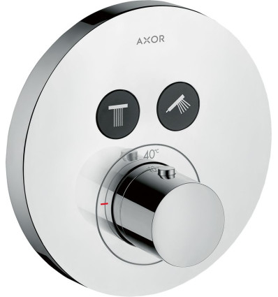 Bateria termostatyczna do 2 odbiorników, okrągła, podtynkowa Chrom AXOR ShowerSolutions Axor (36723000)