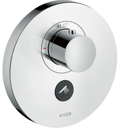 Bateria termostatyczna HighFlow do 1 odbiornika z dodatkowym wyjściem, okrągła, podtynkowa AXOR ShowerSelect Axor (36726000)
