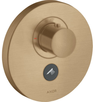 Bateria termostatyczna HighFlow do 1 odbiornika z dodatkowym wyjściem, okrągła, podtynkowa AXOR ShowerSelect Axor (36726140)