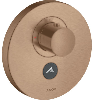 Bateria termostatyczna HighFlow do 1 odbiornika z dodatkowym wyjściem, okrągła, podtynkowa AXOR ShowerSelect Axor (36726310)