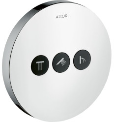 Zawór odcinający do 3 odbiorników, okrągły, podtynkowy Chrom AXOR ShowerSelect Axor (36727000)