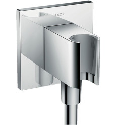 Przyłącze węża prysznicowego z uchwytem, kwadratowe Chrom AXOR ShowerSolutions Axor (36734000)