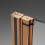 Kabina prysznicowa 80x70 Nes Brushed Copper KDJ B Radaway (10025080-93-01L + 10039070-01-01)