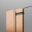 Kabina prysznicowa 80x70 Nes Brushed Copper KDJ B Radaway (10025080-93-01R + 10039070-01-01)