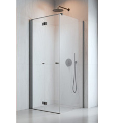 Kabina prysznicowa 80x70 Nes Brushed GunMetal KDJ B Radaway (10025080-92-01L + 10039070-01-01)