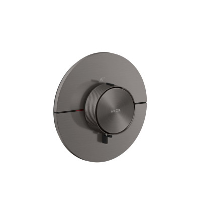 Bateria termostatyczna HighFlow, okrągła, podtynkowa Czarny Chrom Szczotkowany AXOR ShowerSelect ID Axor (36759340)