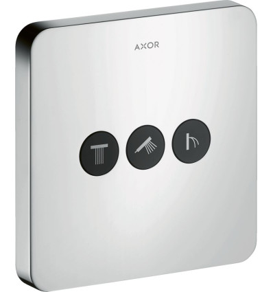 Zawór odcinający do 3 odbiorników, softsquare, podtynkowy Stal Szlachetna Optyczna AXOR ShowerSelect Axor (36773800)
