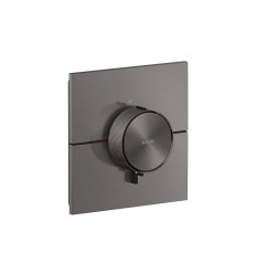 Bateria termostatyczna HighFlow, kwadratowa, podtynkowa Czarny Chrom Szczotkowany AXOR ShowerSelect ID Axor (36774340)