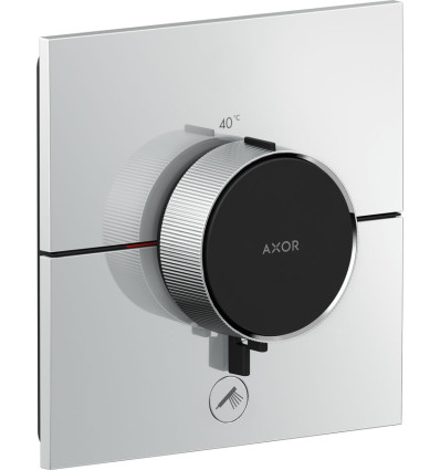 Bateria termostatyczna HighFlow do 1 odbiornika z dodatkowym wyjściem, kwadratowa, AXOR ShowerSelect ID Axor (36777000)