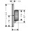 Bateria termostatyczna HighFlow do 1 odbiornika z dodatkowym wyjściem, softsquare, AXOR ShowerSelect ID Axor (36778340)