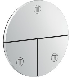 Zawór odcinający do 3 odbiorników, okrągły, podtynkowy Chrom AXOR ShowerSelect ID Axor (36779000)