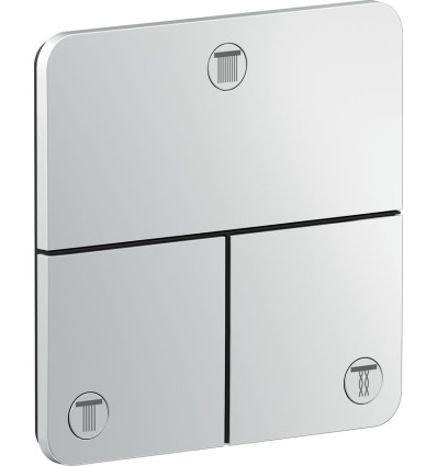Zawór odcinający do 3 odbiorników, softsquare, podtynkowy Chrom AXOR ShowerSelect ID Axor (36781000)
