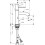 Jednouchwytowa bateria umywalkowa 100 z uchwytem Loop bez kompletu odpływowego Nikiel Szczotkowany AXOR Uno Axor (38026820)