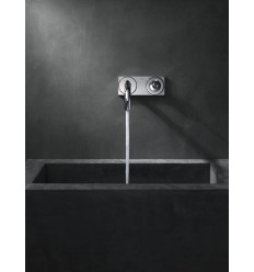 Jednouchwytowa bateria umywalkowa z wylewką 225 mm i płytką, ścienna, podtynkowa Chrom AXOR Uno Axor (38115000)