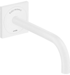 Elektroniczna bateria umywalkowa z wylewką 225 mm, ścienna, podtynkowa Biały Matowy AXOR Uno Axor (38120700)