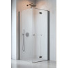 Kabina prysznicowa 80x70 Nes Brushed GunMetal KDJ B Radaway (10025080-92-01R + 10039070-01-01)