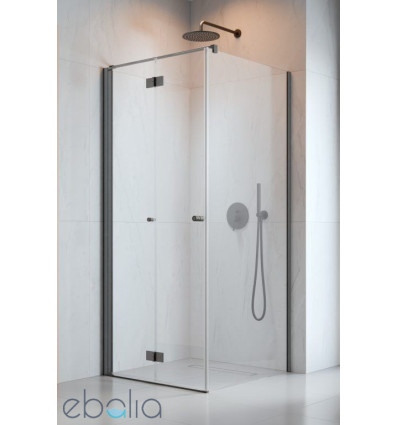 Kabina prysznicowa 80x70 Nes Brushed GunMetal KDJ B Radaway (10025080-92-01L + 10039070-01-01)