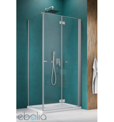 Kabina prysznicowa 80x70 Nes Brushed Nickel KDJ B Radaway (10025080-91-01R + 10039070-01-01)