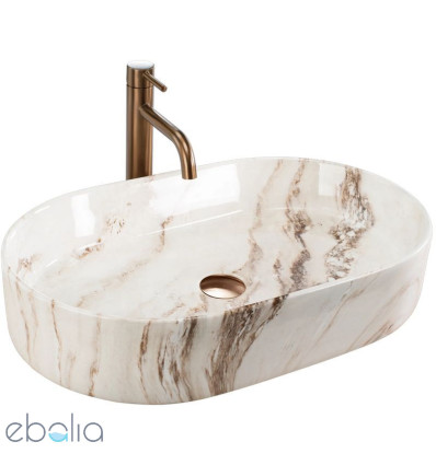Umywalka nablatowa Nadia 60 Marrone Rea (REA-U9239)