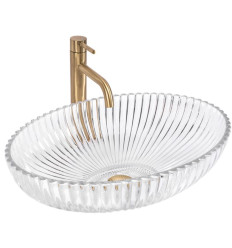 Umywalka nablatowa Nicole Transparent Rea (REA-U4701)