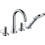 4-otworowa bateria na brzeg wanny z uchwytami Loop Chrom AXOR Uno Axor (38445000)