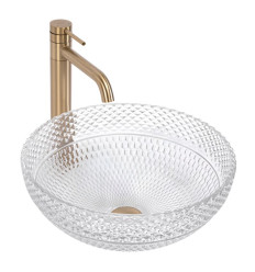 Umywalka nablatowa Sue Transparent Rea (REA-U4702)