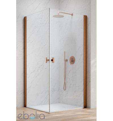 Kabina prysznicowa 80x90 Nes Brushed Copper KDD I Radaway (10021080-93-01L + 10021090-93-01R)