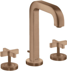 3-otworowa bateria umywalkowa 170 z uchwytami krzyżowymi, rozetami, wylewką 140 mm i kompletem AXOR Citterio Axor (39133310)