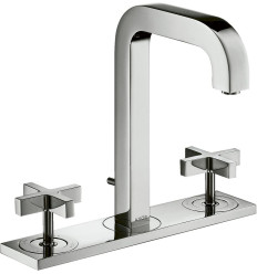 3-otworowa bateria umywalkowa 170 z uchwytami krzyżowymi, płytką i wylewką 140 mm z kompletem AXOR Citterio Axor (39134000)
