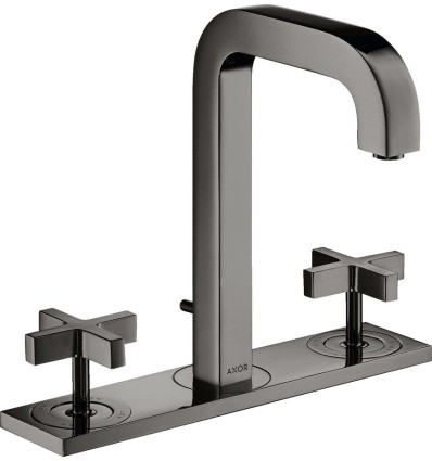 3-otworowa bateria umywalkowa 170 z uchwytami krzyżowymi, płytką i wylewką 140 mm z kompletem AXOR Citterio Axor (39134330)