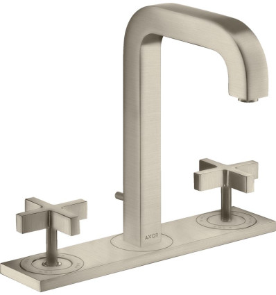 3-otworowa bateria umywalkowa 170 z uchwytami krzyżowymi, płytką i wylewką 140 mm z kompletem AXOR Citterio Axor (39134820)