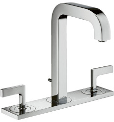 3-otworowa bateria umywalkowa 170 z uchwytami jednoramiennymi, płytką i wylewką 140 mm z AXOR Citterio Axor (39136000)
