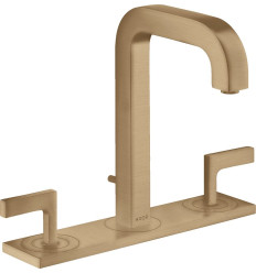 3-otworowa bateria umywalkowa 170 z uchwytami jednoramiennymi, płytką i wylewką 140 mm z AXOR Citterio Axor (39136140)
