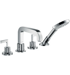 4-otworowa bateria na brzeg wanny z uchwytami jednoramiennymi Chrom AXOR Citterio Axor (39446000)