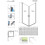 Kabina prysznicowa 80x80 Nes Brushed GunMetal KDD I Radaway (10021080-92-01L + 10021080-92-01R)