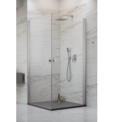 Kabina prysznicowa 80x80 Nes Brushed Nickel KDD I Radaway (10021080-91-01L + 10021080-91-01R)