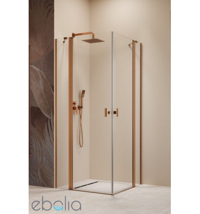 Kabina prysznicowa 80x80 Nes Brushed Copper KDD II Radaway (10031080-93-01L + 10031080-93-01R)