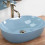 Umywalka nablatowa Lisa L.Blue Shiny Rea (REA-U6620)