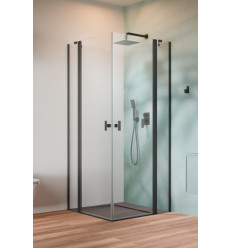 Kabina prysznicowa 80x80 Nes Brushed GunMetal KDD II Radaway (10031080-92-01L + 10031080-92-01R)