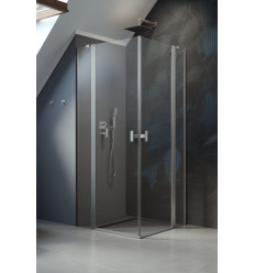 Kabina prysznicowa 80x80 Nes Brushed Nickel KDD II Radaway (10031080-91-01L + 10031080-91-01R)