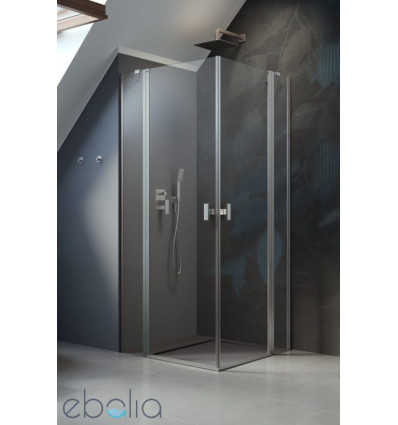 Kabina prysznicowa 80x80 Nes Brushed Nickel KDD II Radaway (10031080-91-01L + 10031080-91-01R)