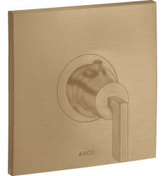 Bateria termostatyczna HighFlow z uchwytem jednoramiennym, podtynkowa Brąz Szczotkowany AXOR Citterio Axor (39711140)