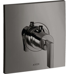 Bateria termostatyczna HighFlow z uchwytem jednoramiennym, podtynkowa Czarny Chrom Polerowany AXOR Citterio Axor (39711330)