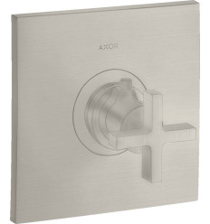 Bateria termostatyczna HighFlow z uchwytem krzyżowym, podtynkowa Stal Szlachetna Optyczna AXOR Citterio Axor (39716800)