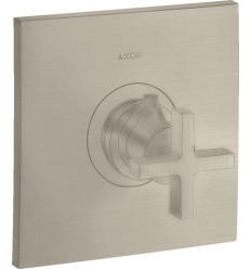 Bateria termostatyczna HighFlow z uchwytem krzyżowym, podtynkowa Nikiel Szczotkowany AXOR Citterio Axor (39716820)