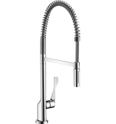 Jednouchwytowa bateria kuchenna 230 Semi-Pro Czarny Chrom Szczotkowany AXOR Citterio Axor (39840340)