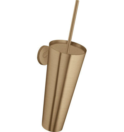 Szczotka do WC z pojemnikiem, ścienna Brąz Szczotkowany AXOR Starck Axor (40835140)