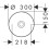 Umywalka nablatowa 300 bez otworu na baterię i przelewu Czerwony Złoty Szczotkowany AXOR Suite Wanna i Umywalki Axor (42000310)
